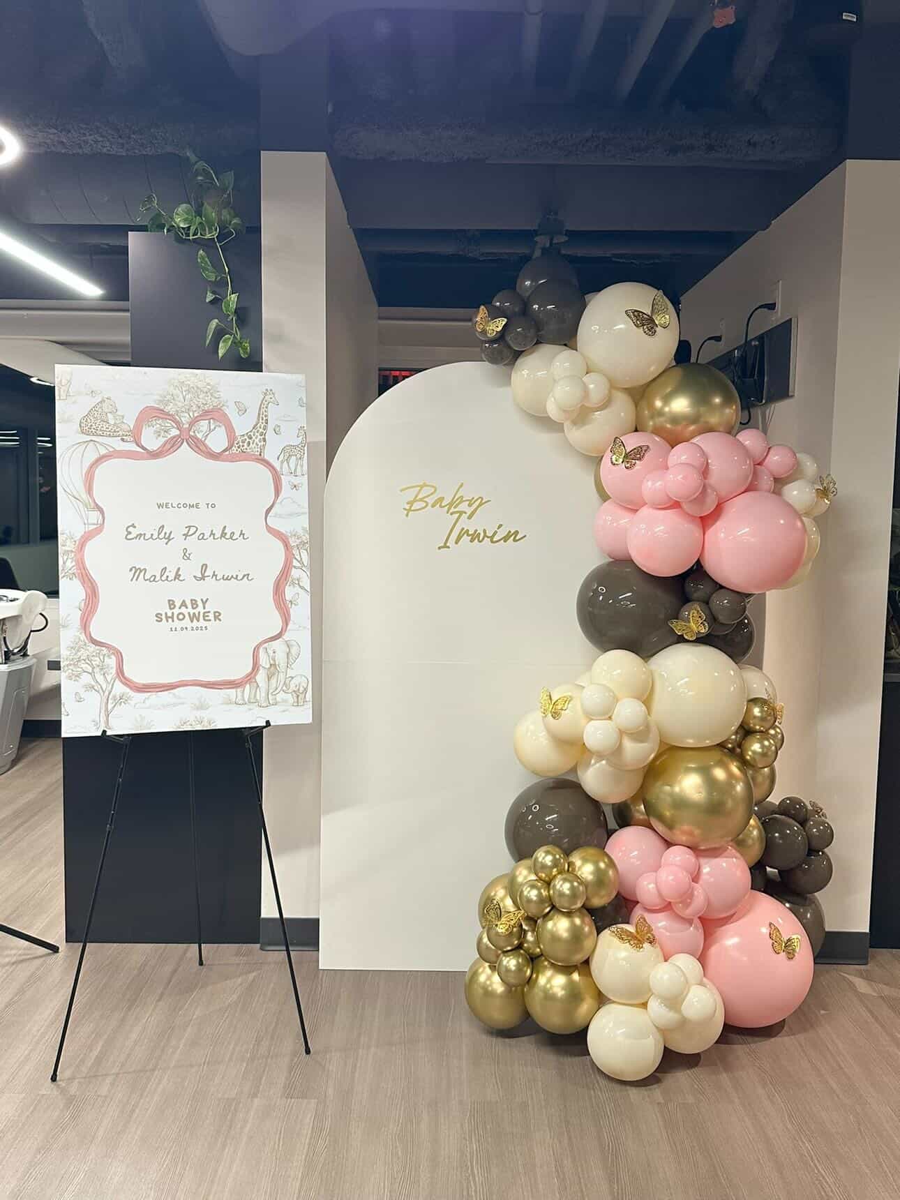 Custom balloon backdrop